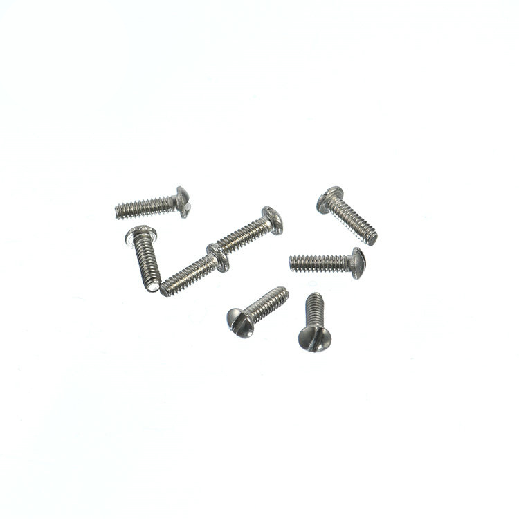 M0.8 M1.0 M1.2 rustfrit stål pandehoved slidset mini mikro lille skrue