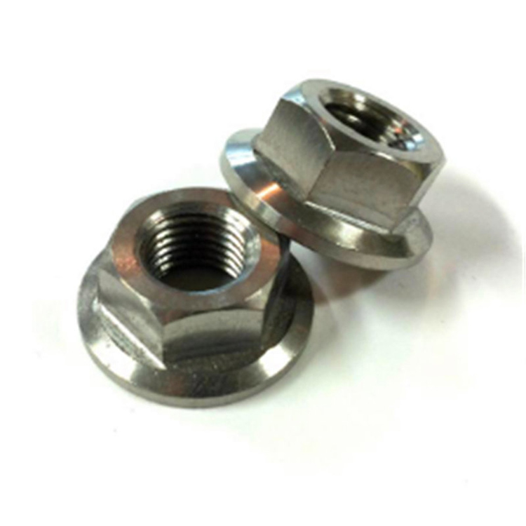 Titanium sekskantflangemøtrik