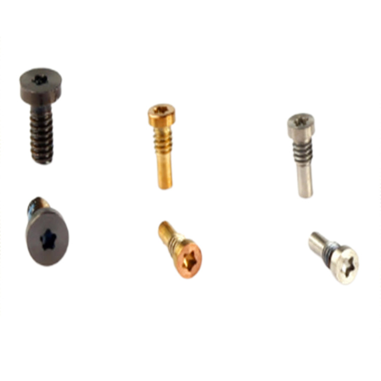 OEM m1.6 gylden lavt fladt hoved t5 t6 torx briller lille skrue