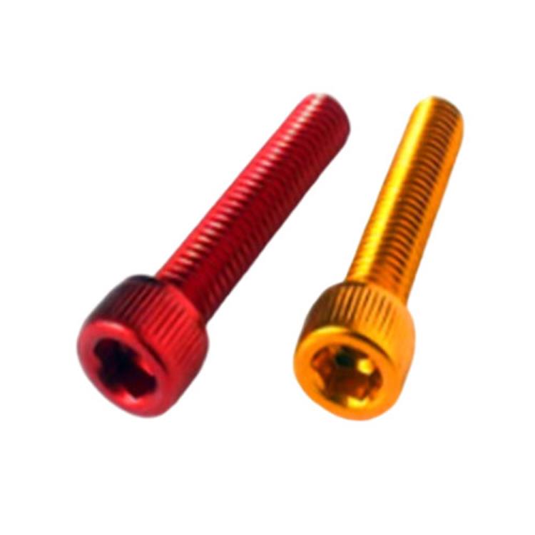 Farverig Titanium Gr2 Gr5 Møtrik Sekskantet kophoved Bolt