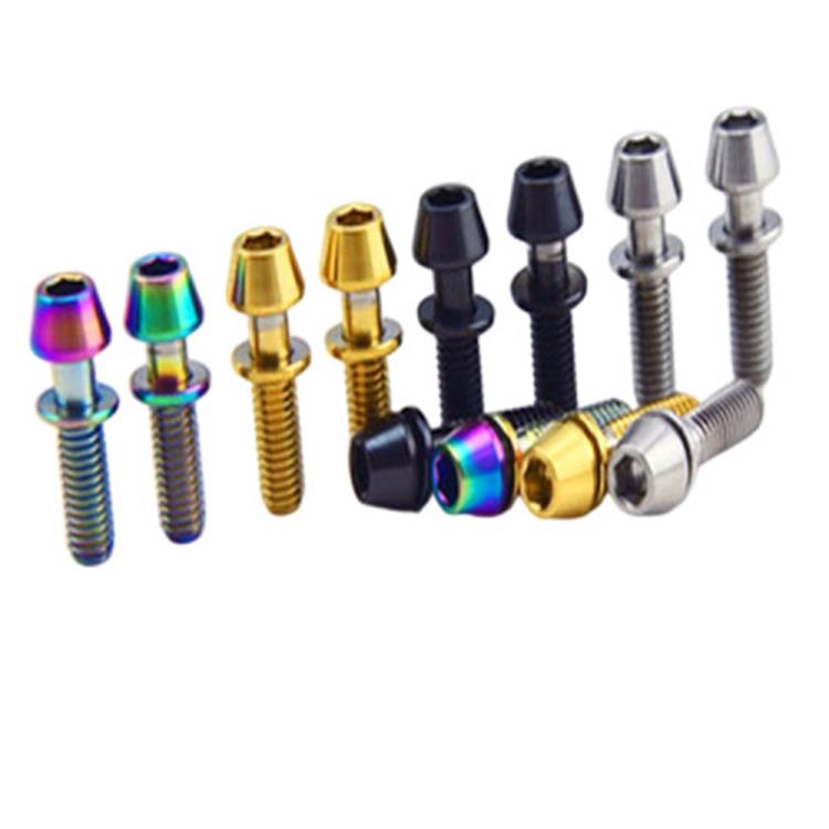 M5x16mm Titanium Allex sekskantet hovedskrue med skive