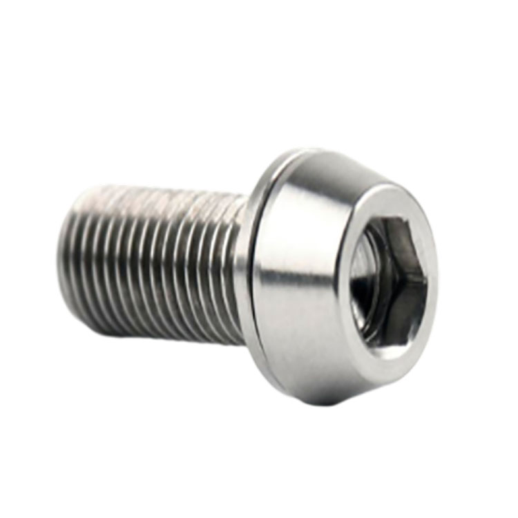 M5x16mm Titanium GR2 GR5 Allex Hex-koniske hovedcykelbolte