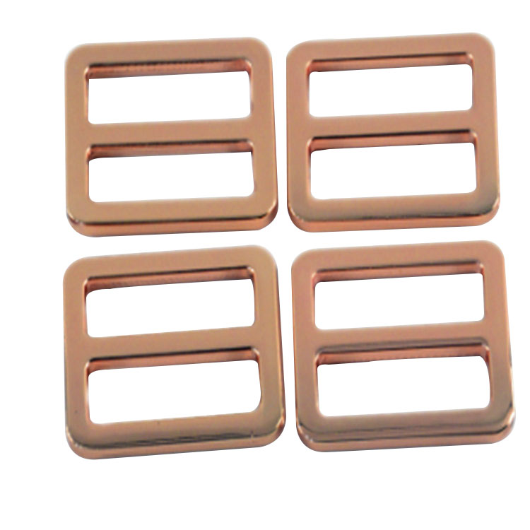 Tri glide slider spænde 25 mm rosa guld metal krog til hundehalsbånd