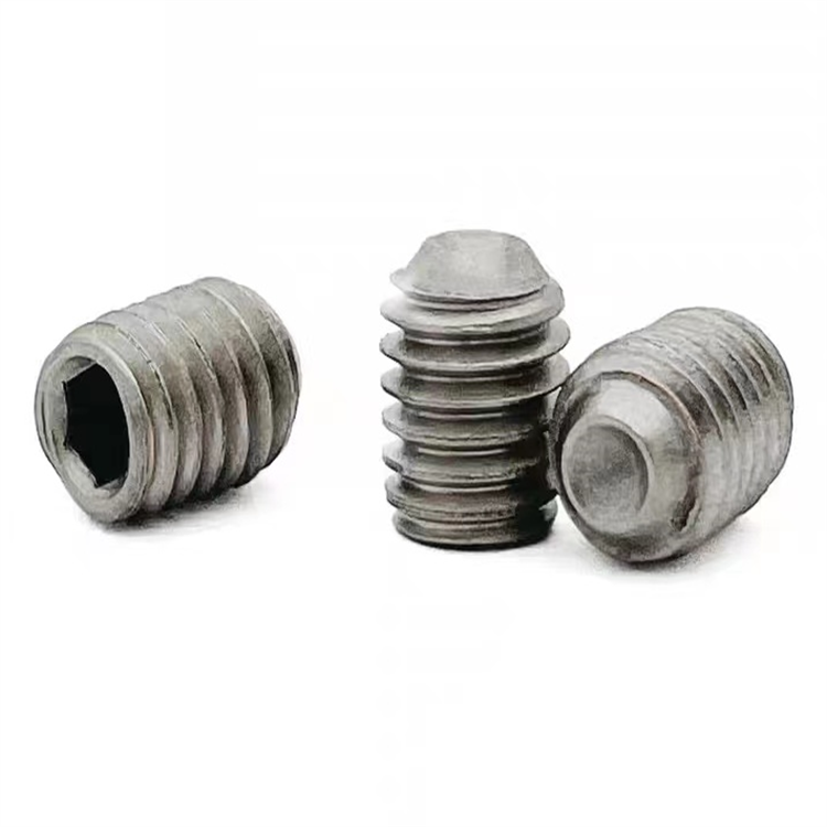 DIN913 m1,4 flad punktskrue af titanium