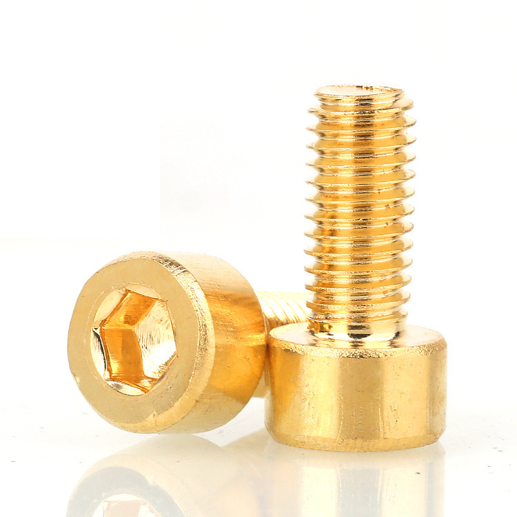 DIN912 solid messing skrue til maskine