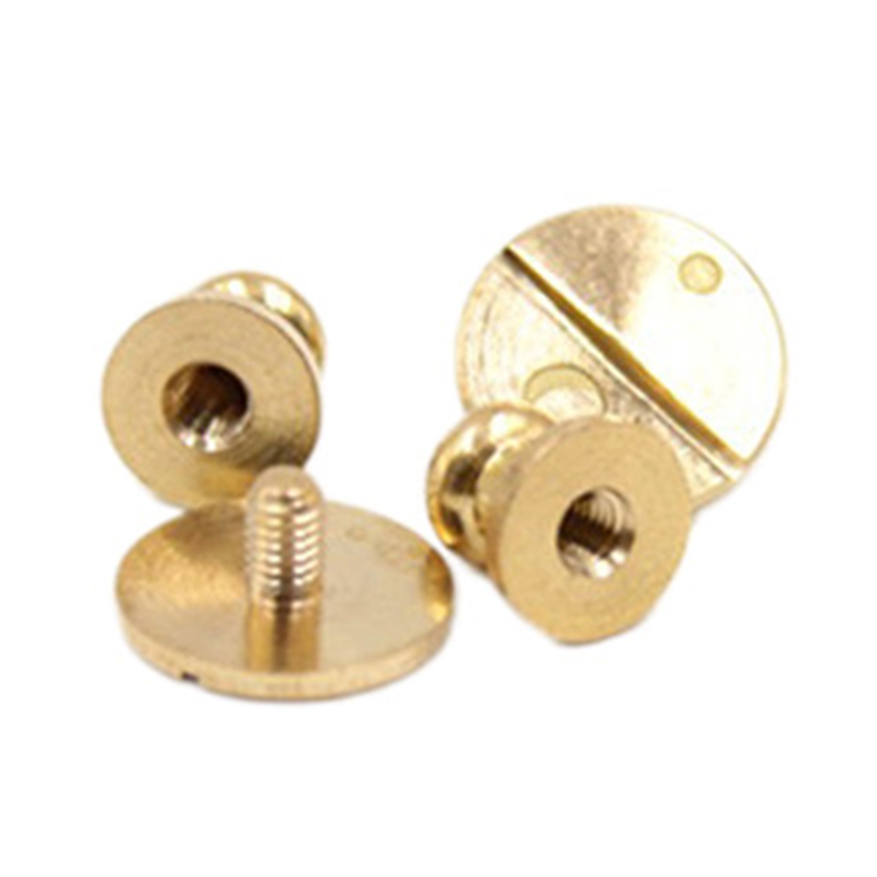 Nyt design Solid Messing Sam Brown Button Stud Til læder Nyt design Solid Messing Sam Brown Button Stud Til læder