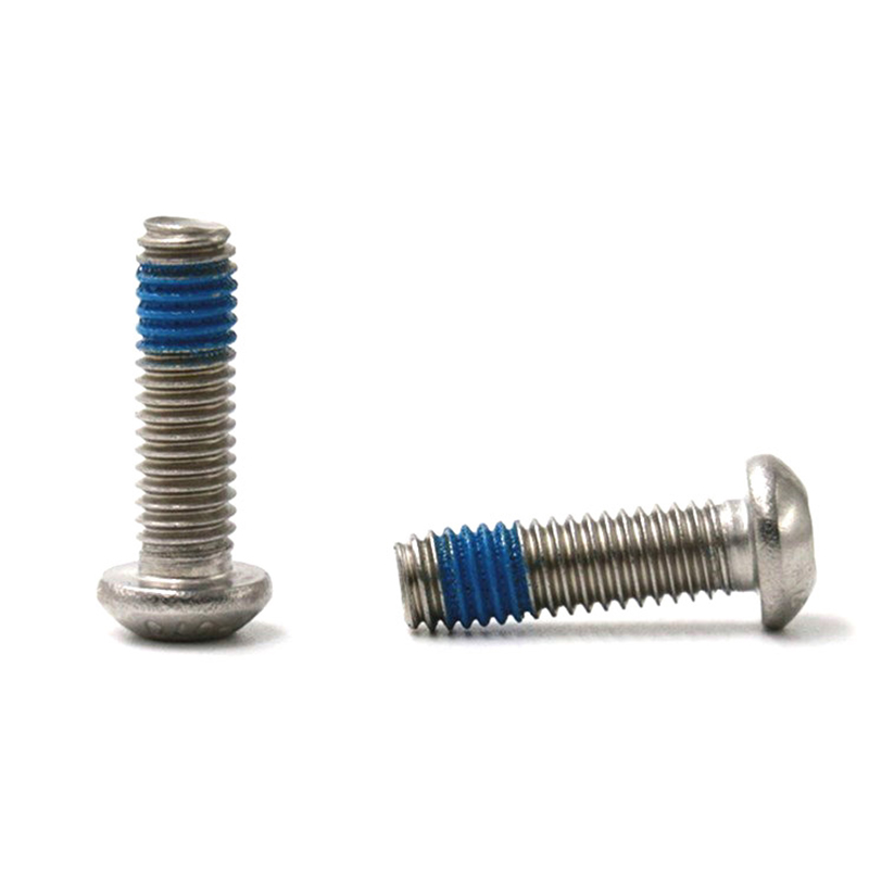 Nye varer knaphoved hex hsocket mini mikro skrue med nylon patch