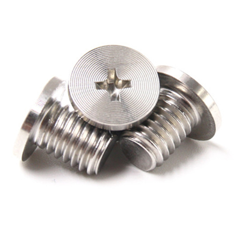 CNC fladt tyndt hoved kryds 304 rustfrit stål CD mønster skrue CNC fladt tyndt hoved kryds 304 rustfrit stål CD mønster skrue