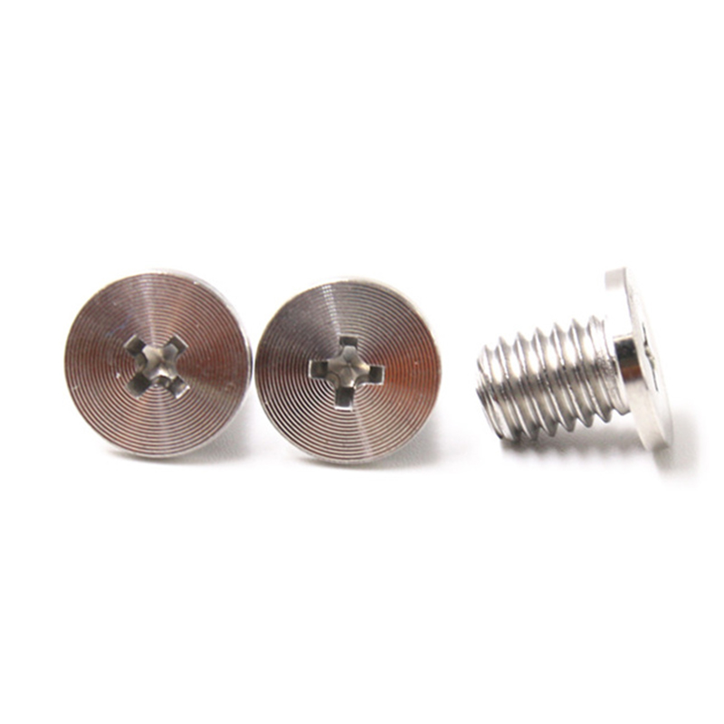 CNC fladt tyndt hoved kryds 304 rustfrit stål CD mønster skrue CNC fladt tyndt hoved kryds 304 rustfrit stål CD mønster skrue