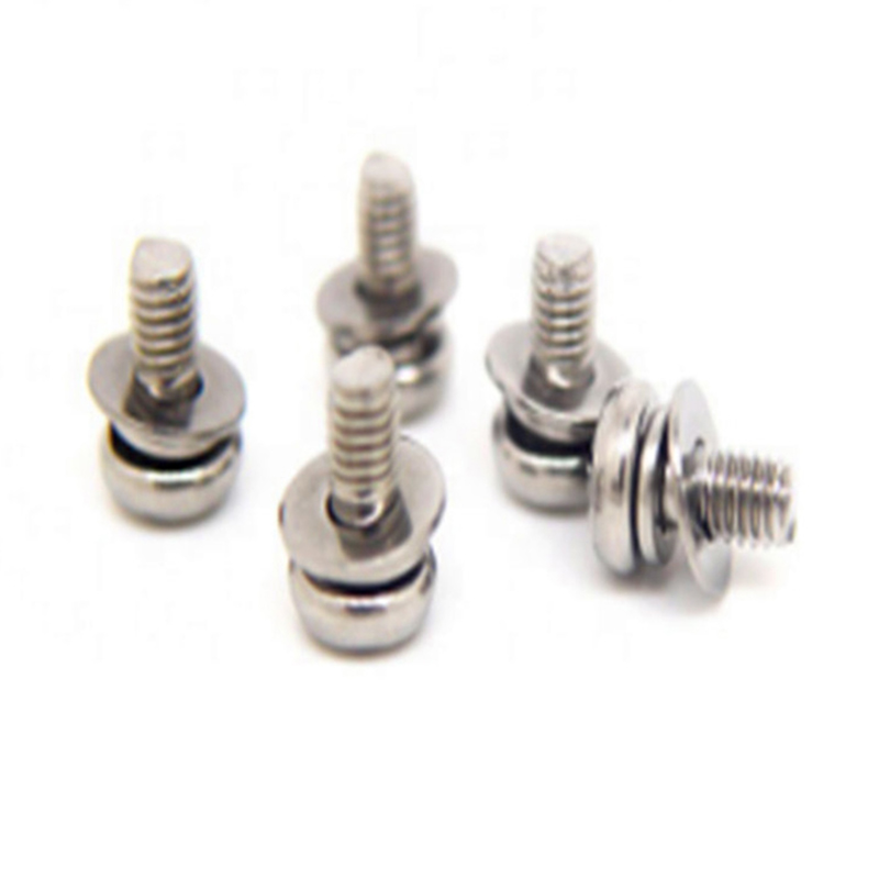 M3x6mm Passivation Pan Head Cross Split Plain Washer Set Skrue M3x6mm Passivation Pan Head Cross Split Plain Washer Set Skrue