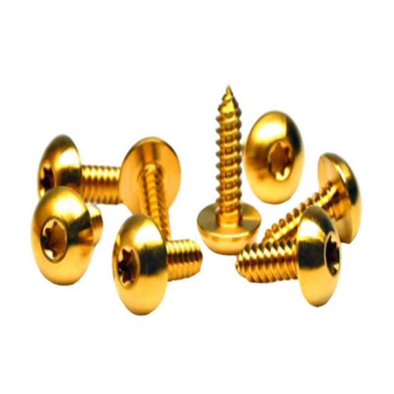 Gylden farve titanium pan hoved torx skrue